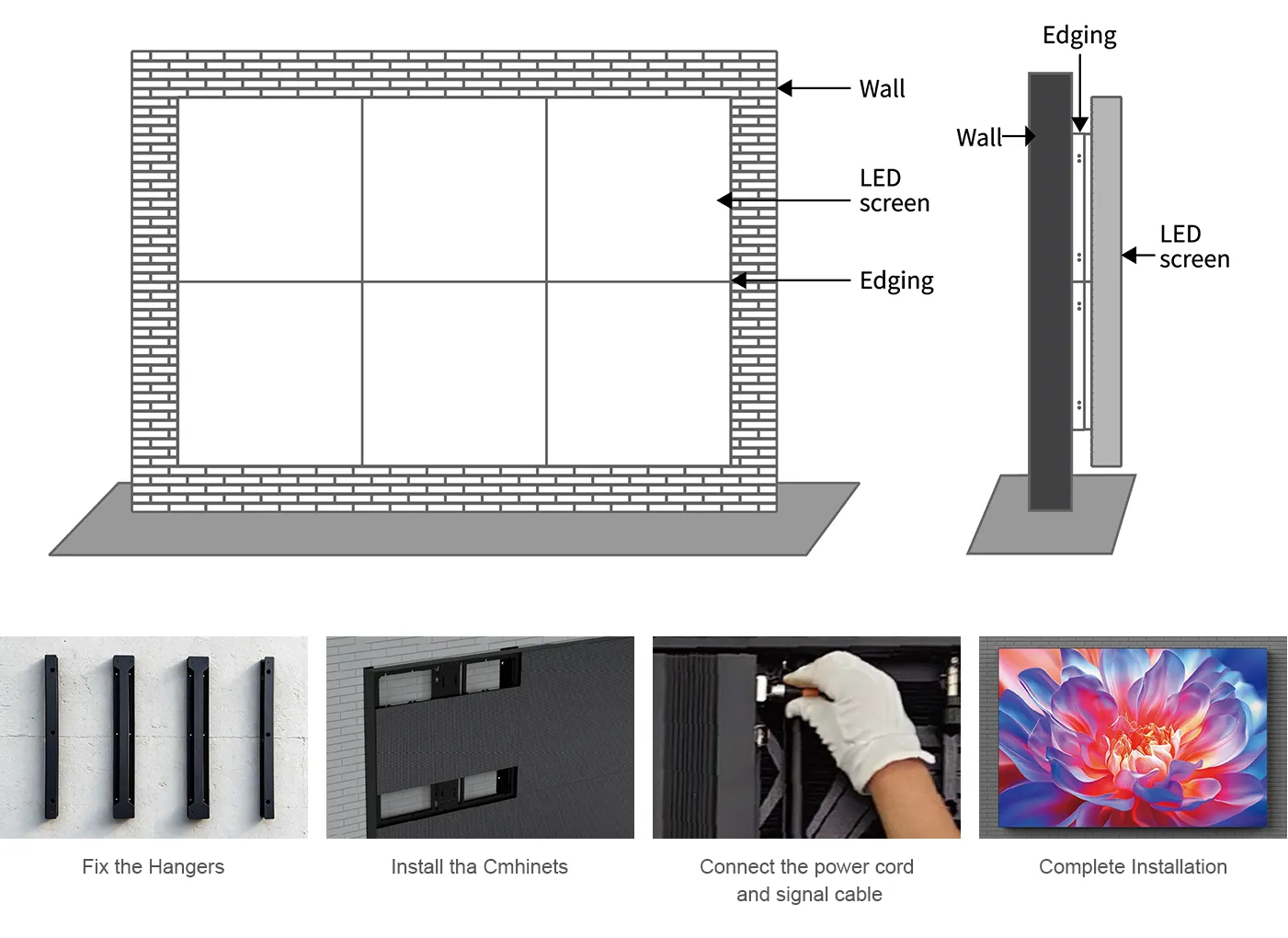 MS-17-1789629222407 Outdoor aluminum LED display installation options