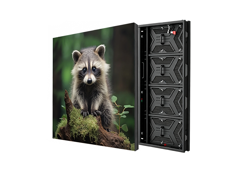 Outdoor aluminum LED display front and rear cabinet design